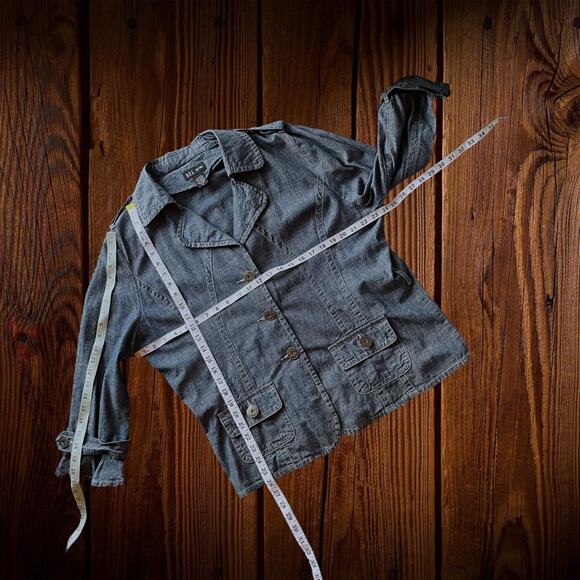 90's D.F.A. New York denim blazer jacket - Picture 9 of 9